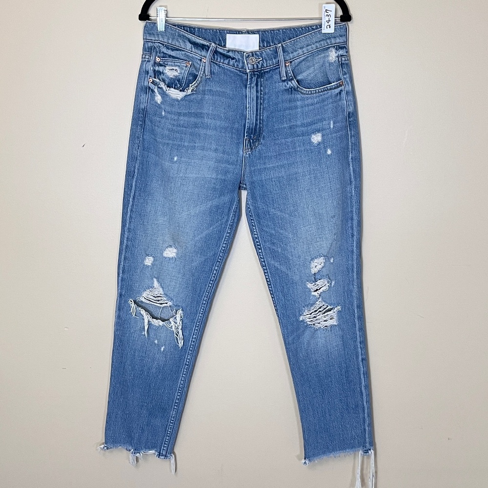 Mother Superior The High Waisted Cardinal Sinner Ankle Chew Jeans -Women's Sz 29